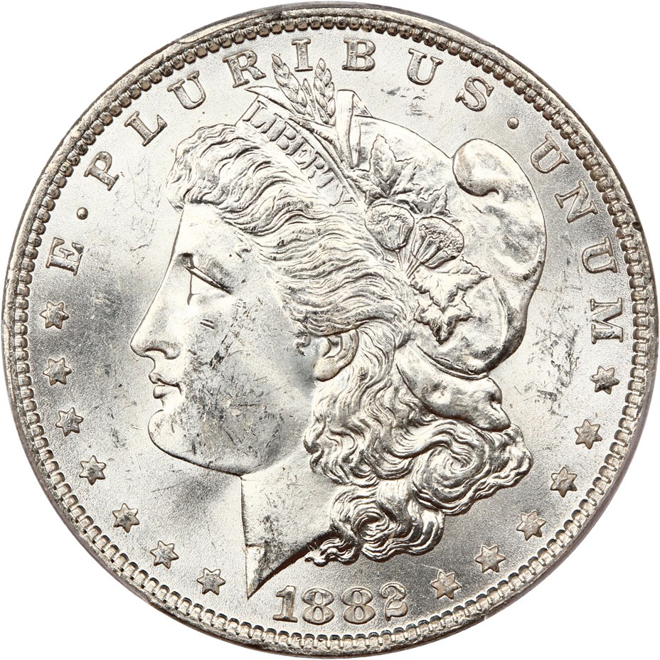 image for: Top 100 VAM: 1882-O $1 PCGS MS63 (VAM-7, O/O)