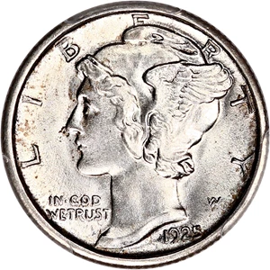 image for: 1925-S 10c PCGS MS64 FB