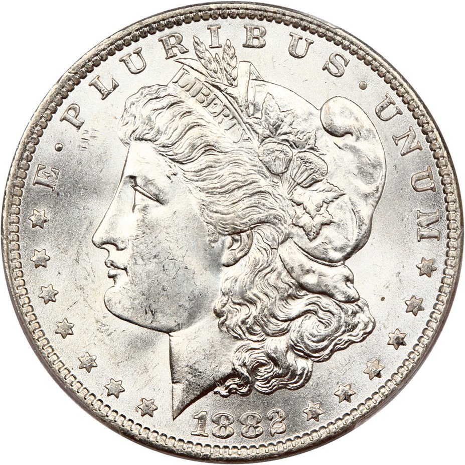 image for: Top 100 VAM: 1882-O $1 PCGS MS64 (VAM-7, O/O)