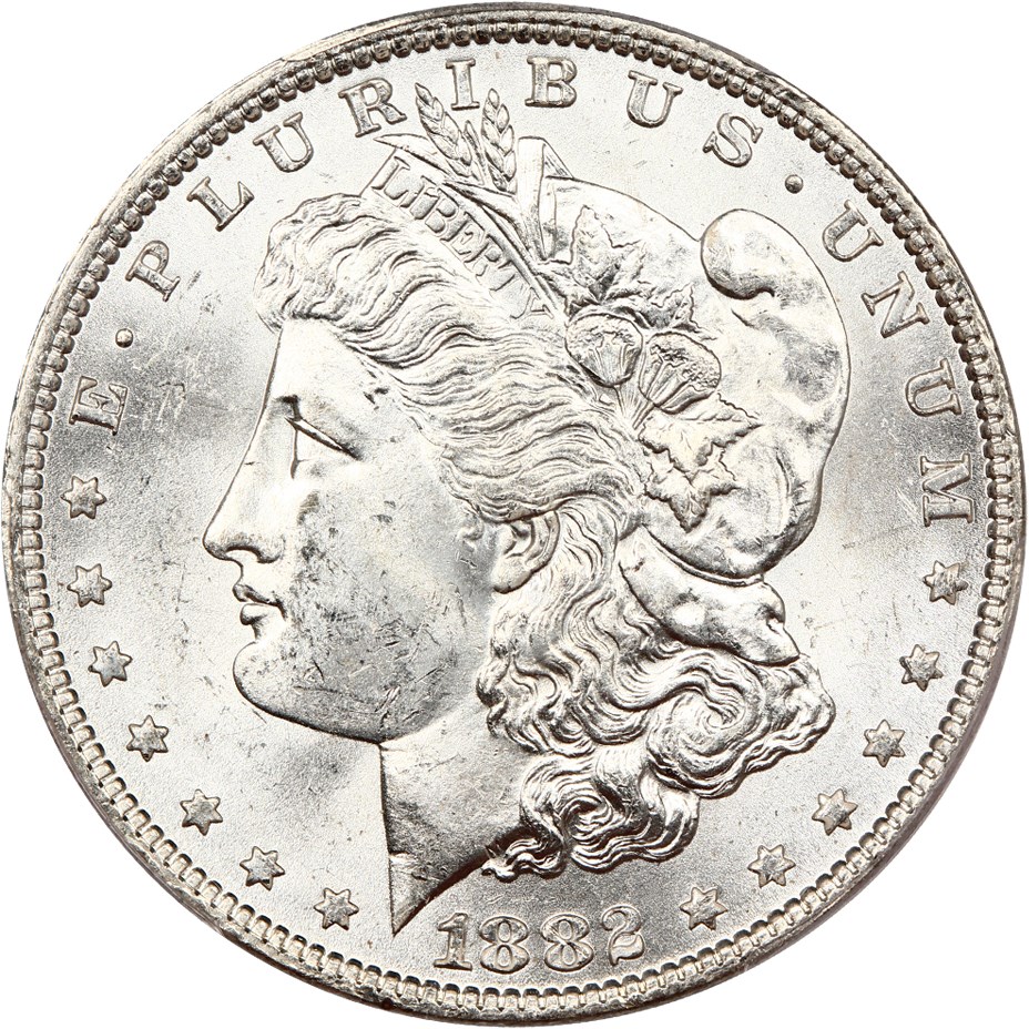 image for: Top 100 VAM: 1882-O $1 PCGS MS64 (VAM-7, O/O)