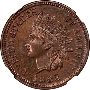 image for: 1883 1c NGC Proof 64 BN
