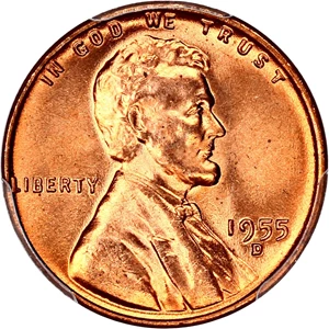 image for: 1955-D 1c PCGS MS67 RD