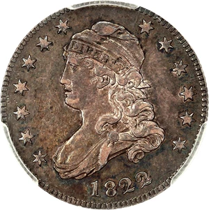 image for: 1822 25c PCGS AU55