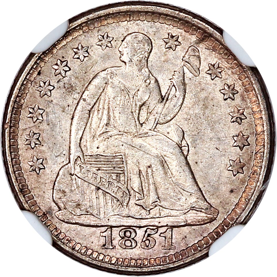 image for: 1851-O H10c NGC MS61