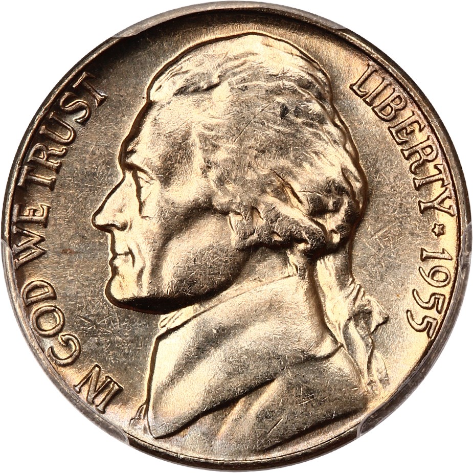 image for: 1955-D 5c PCGS MS64 FS