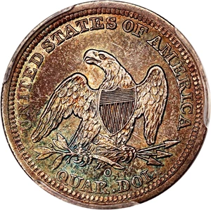 image for: 1843-O 25c PCGS AU50