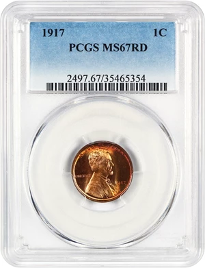 image for: 1917 1c PCGS MS67 RD