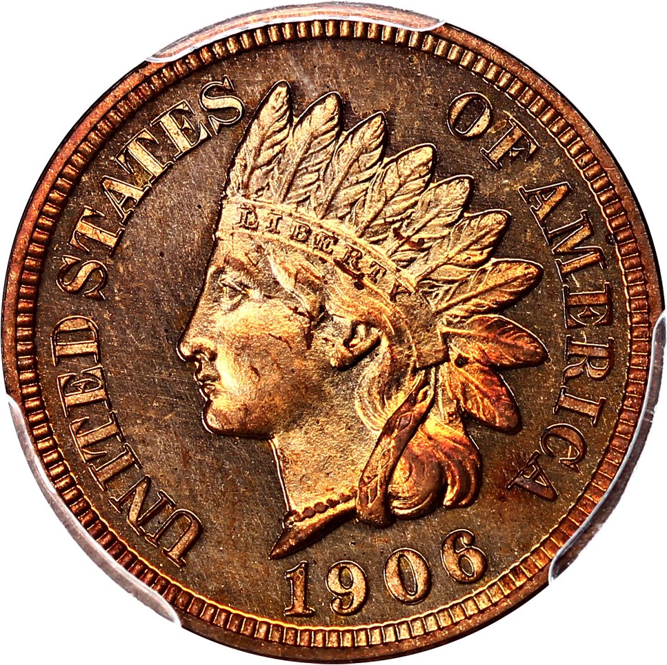 image for: 1906 1c PCGS Proof 65 RB