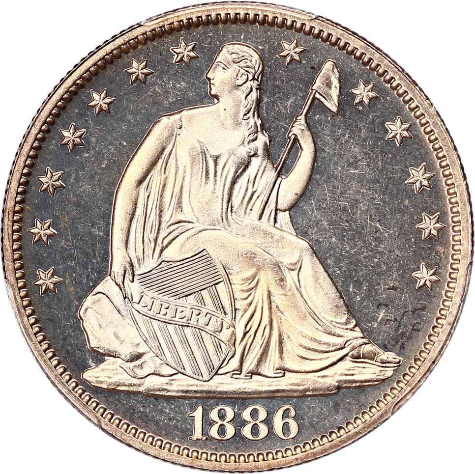 image for: 1886 50c PCGS/CAC Proof 65 CAM