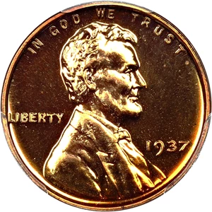 image for: 1937 1c PCGS Proof 67 RD