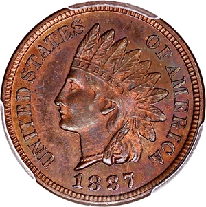 image for: 1887 1c PCGS Proof 64 BN