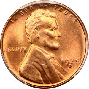 image for: 1935-D 1c PCGS/CAC MS67+ RD