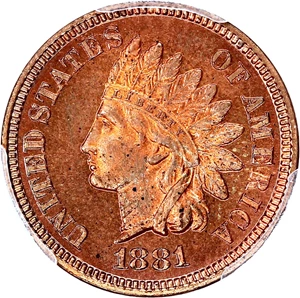 image for: 1881 1c PCGS Proof 64 RB