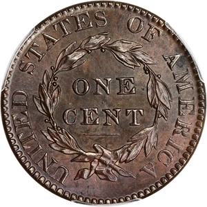 image for: 1822 1c PCGS/CAC MS65 BN