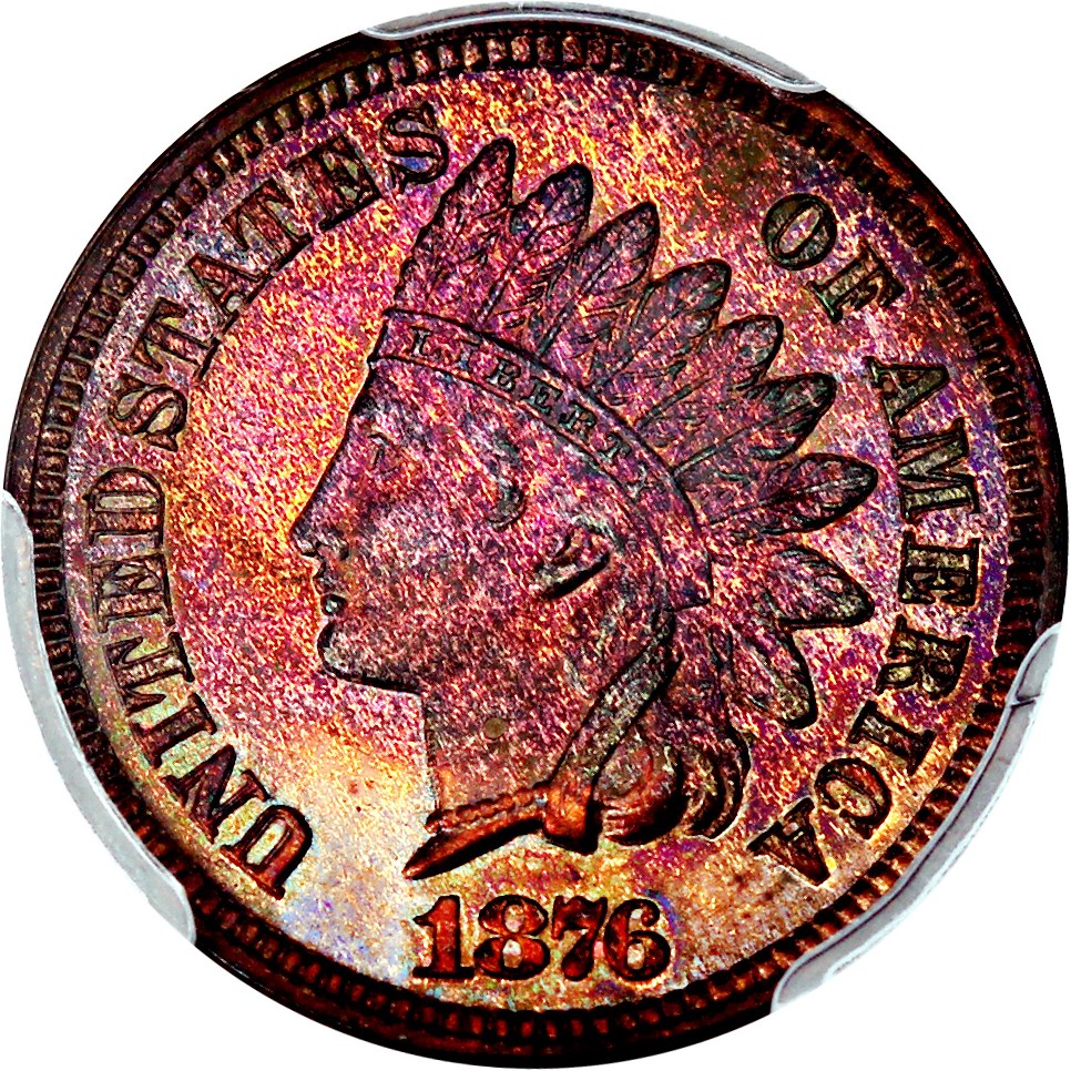 image for: 1876 1c PCGS Proof 63 BN