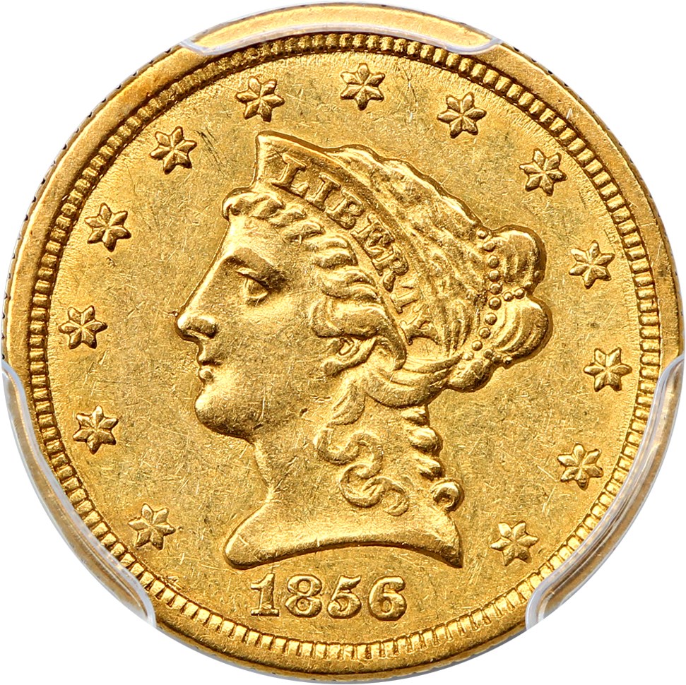 image for: 1856-O 2 1/2 PCGS AU53