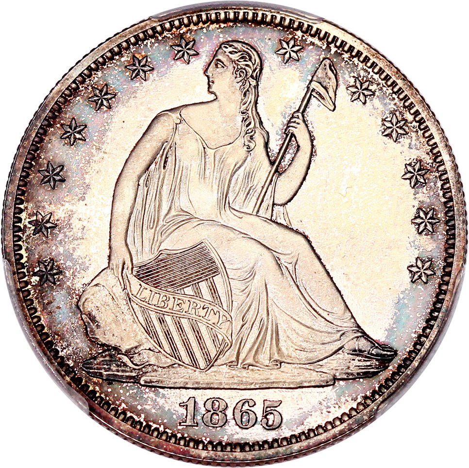 image for: 1865 Pattern 50c PCGS Proof 64 (J-429)