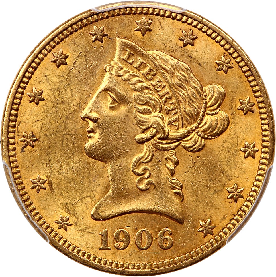 image for: 1906 $10 PCGS MS63