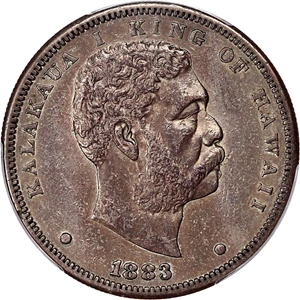 image for: 1883 Hawaii $1 PCGS XF45