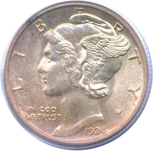 image for: 1924-S 10c PCGS MS64 FB