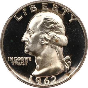 image for: 1962 25c NGC Proof 67 CAM