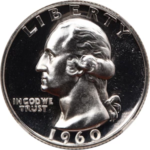 image for: 1960 25c NGC Proof 68 *Star*