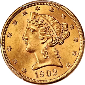 image for: 1902-S $5 PCGS MS66