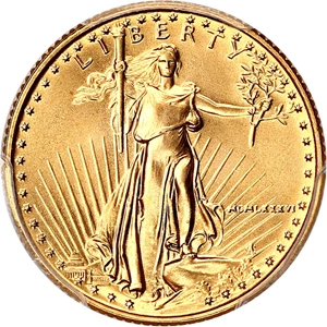 image for: 1986 Gold Eagle $10 PCGS MS68