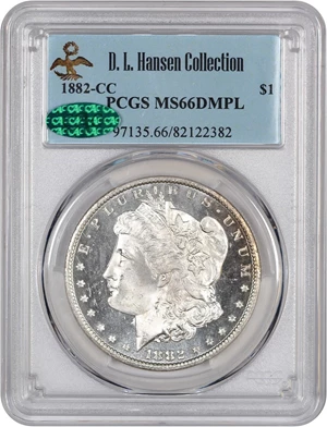 image for: 1882-CC $1 PCGS/CAC MS66 DMPL