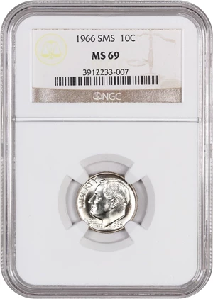 image for: 1966 10c NGC MS69 (Special Mint Set)