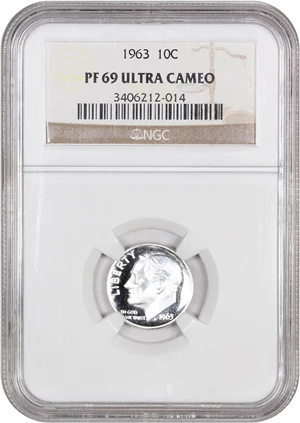 image for: 1963 10c NGC Proof 69 UCAM