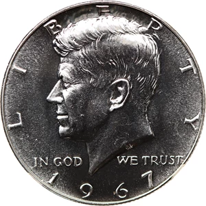 image for: 1967 50c NGC MS67 (Special Mint Set)