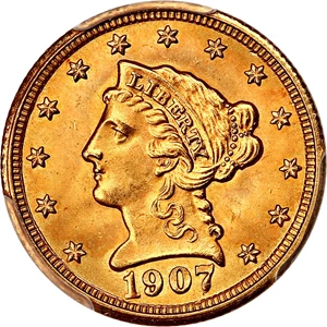 image for: 1907 2 1/2 PCGS MS67