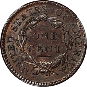 image for: 1817 1c PCGS/CAC AU55 BN (15 Stars)