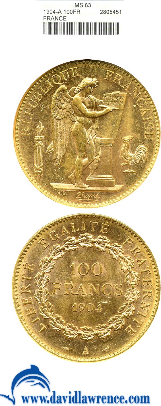 1904-A 100 Fr MS