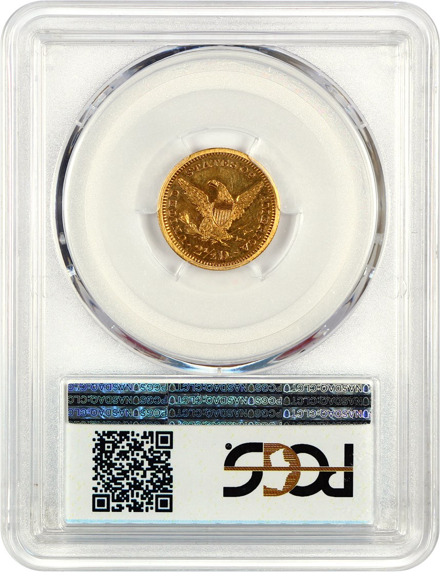 image for: 1863 $2 1/2 PCGS Proof 58