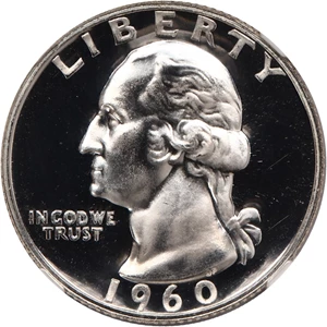 image for: 1960 25c NGC Proof 67 CAM
