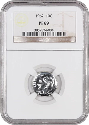 image for: 1962 10c NGC Proof 69