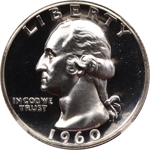 image for: 1960 25c NGC Proof 68 *Star*