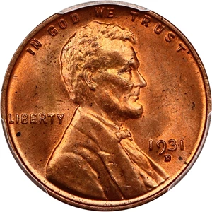 image for: 1931-D 1c PCGS MS64 RD