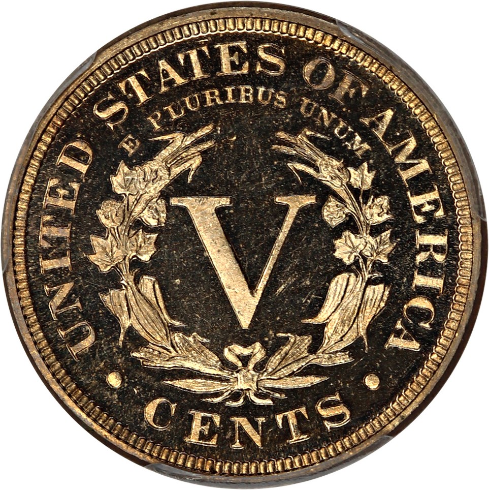 image for: 1891 5c PCGS/CAC Proof 64 DCAM