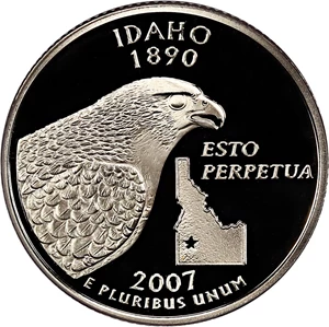 image for: 2007-S Idaho 25c PCGS Proof 69 DCAM