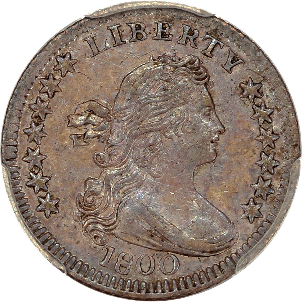 image for: 1800 H10c PCGS/CAC MS62 (LIBEKTY) ex: D.L. Hansen