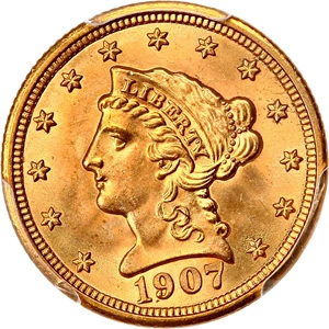image for: 1907 2 1/2 PCGS MS67