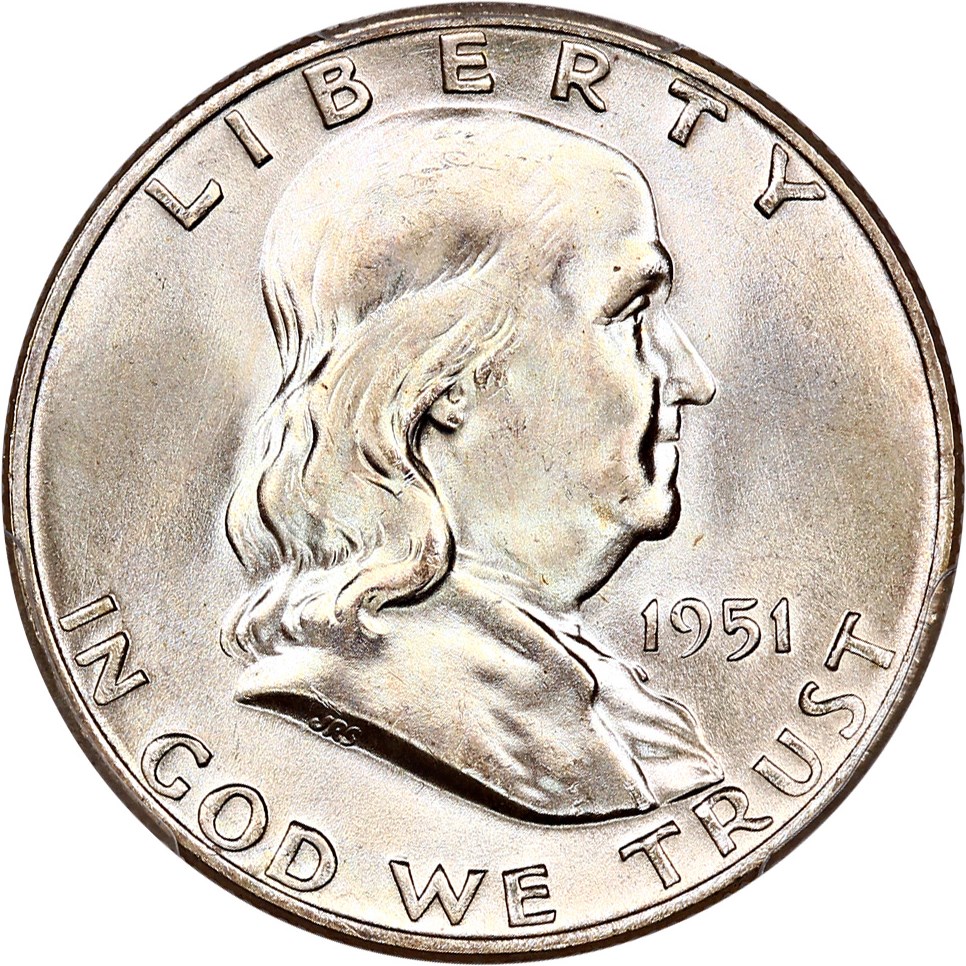 image for: 1951-D 50c PCGS/CAC MS66 FBL