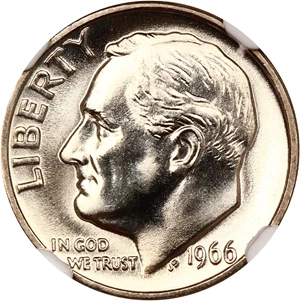 image for: 1966 10c NGC MS69 (Special Mint Set)