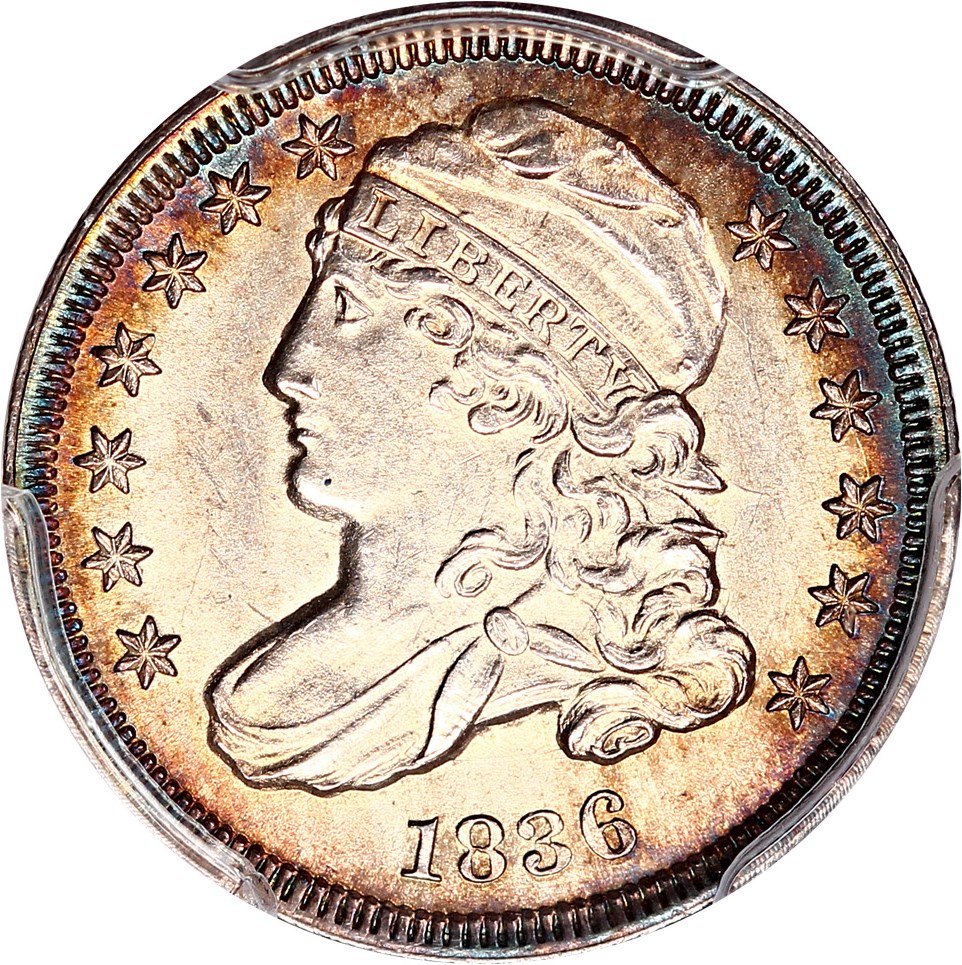 image for: 1836 10c PCGS MS63