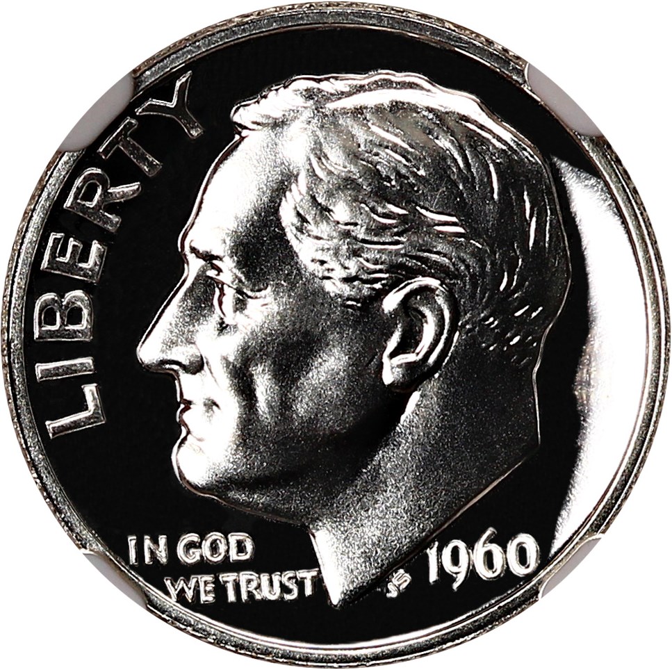 1960 Roosevelt Dime Proof Values & Prices By Issue | The Greysheet