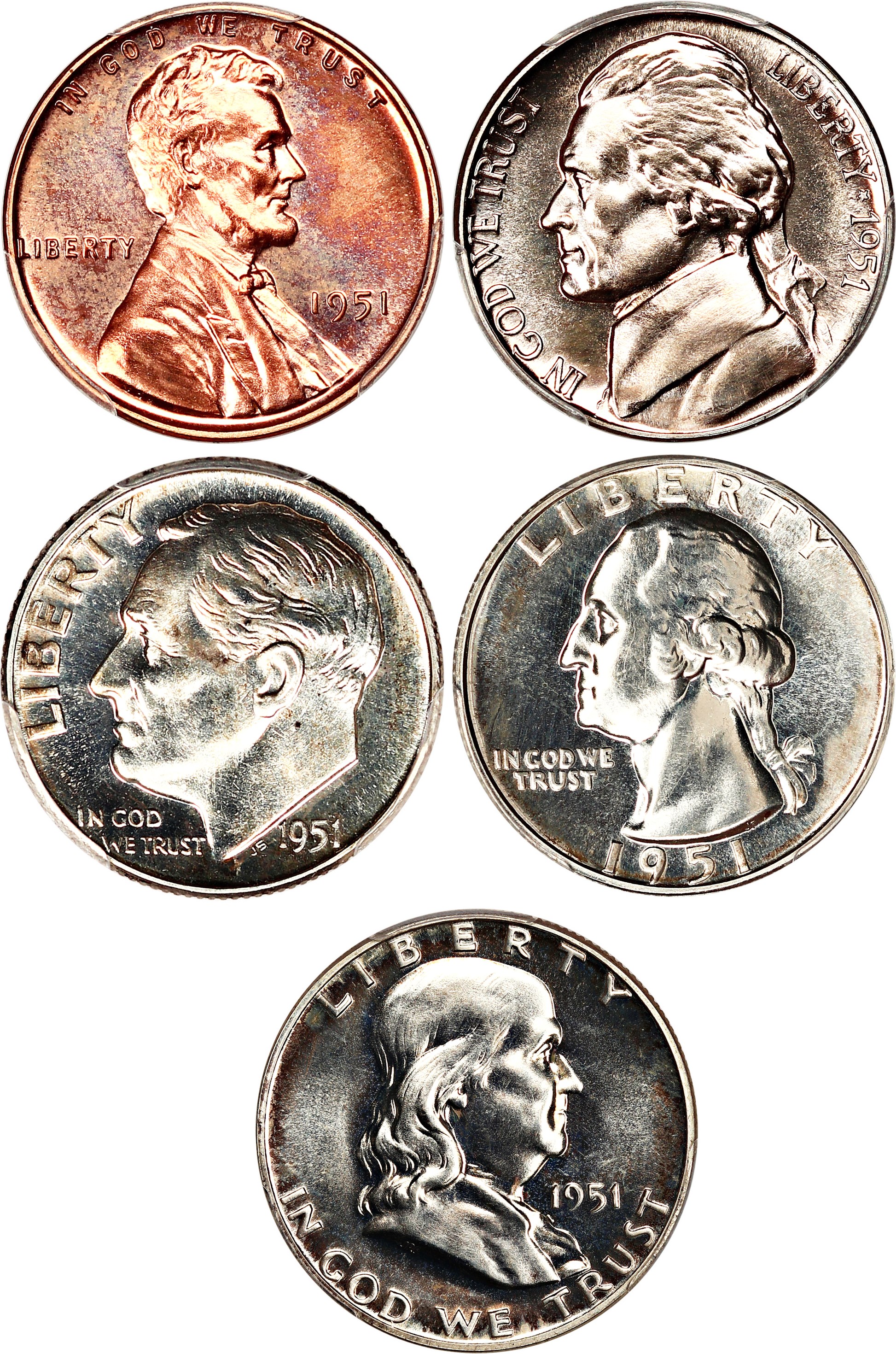 image for: 1951 Proof Set PCGS Proof 64-66