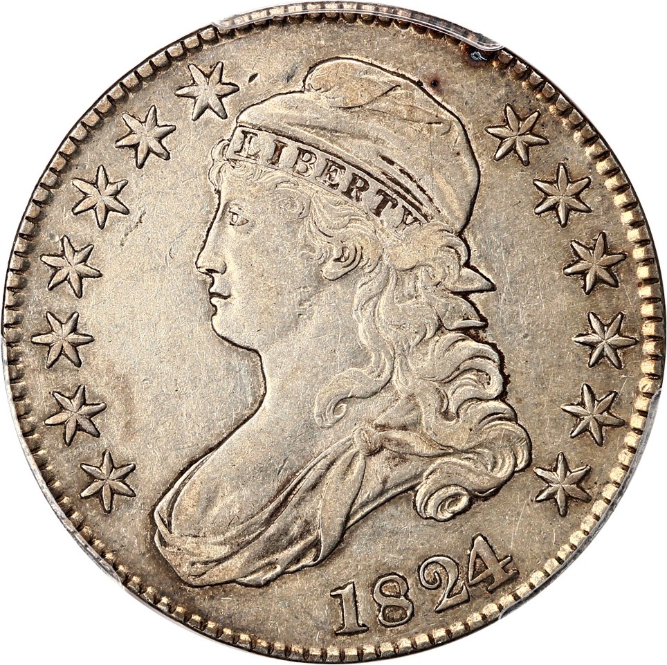 image for: 1824/1 50c PCGS XF40